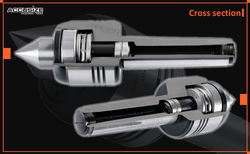 Accusize Industrial Tools MT2 MT3 and MT4 Precision Medium Duty Live Center